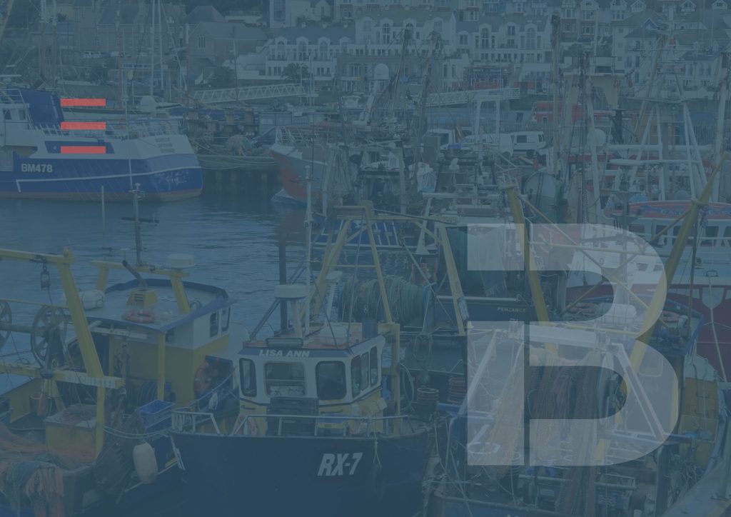Image of fishing boats by the pier
